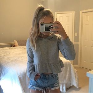 PrettyLittleThing Crop Hoodie